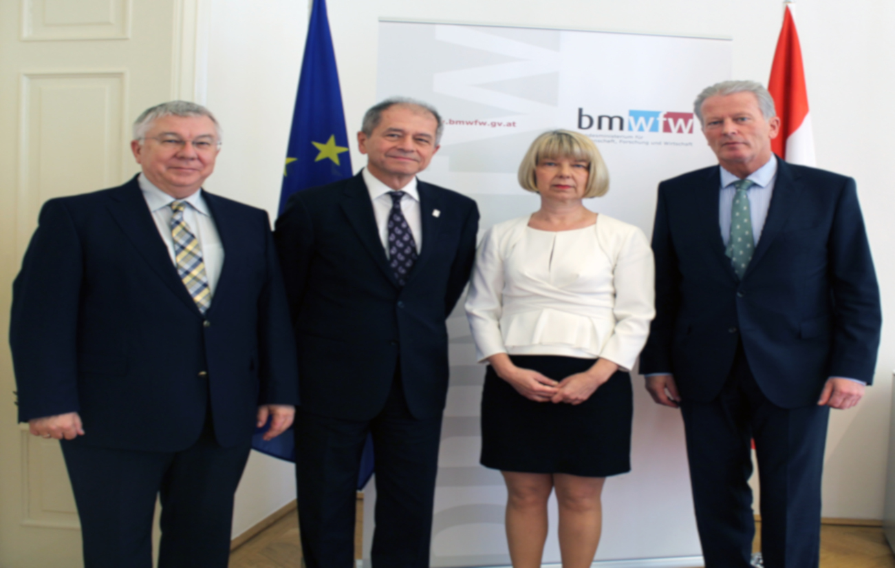 Antrittsbesuch Praesidium Bei Mitterlehner
